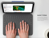 Logitech Pre Owned Slim Folio Keyboard Case for iPad 10.2" (7th, 8th, 9th Gen)