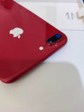 Apple iPhone 8 Plus 64GB Product Red - New Case, Screen Protector (Crack on Back)