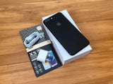 Apple iPhone 7 Plus 128GB Jet Black - New Battery, Case, Glass Screen Protector (Exc)