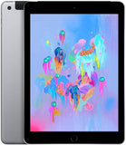 Apple iPad 6th Gen 32GB Wi-Fi Cellular 3G/4G Space Gray - New Battery, Glass Screen Protector (As New)