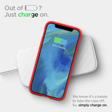 iPhone 12 Mini Tough Hybrid Red Clear Case