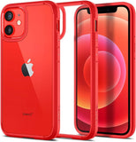 iPhone 12 Mini Tough Hybrid Red Clear Case