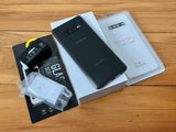 Samsung Galaxy S10 Plus Black 128GB New Case, Glass Screen Protector & Shipping (Exc)